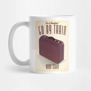 Leather suitcase for a vacation Mug